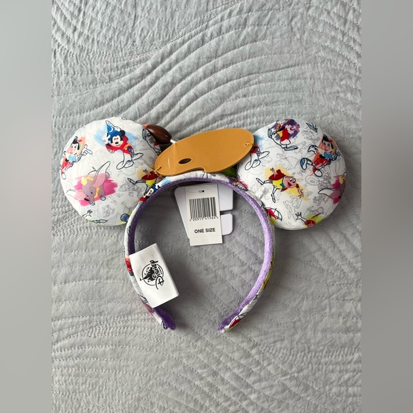 Disney Parks 2020 Ink & and Paint Minnie Mickey Mouse Ears Headband Dumbo NWT - Picture 2 of 8